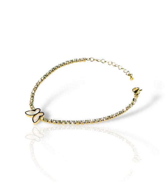 Butterfly Shine - 18 carat stainless steel bracelet