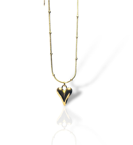 Golden Heartbeat Necklace