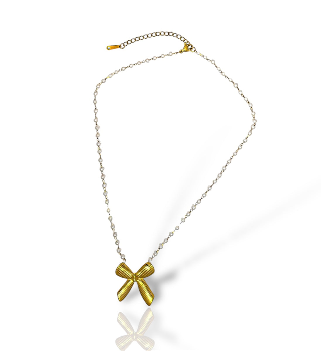 Golden Bow Necklace