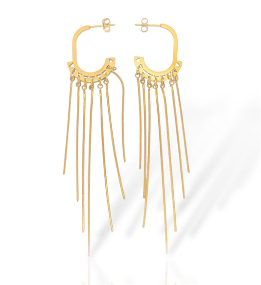 Gleo Golden Cascade Earrings